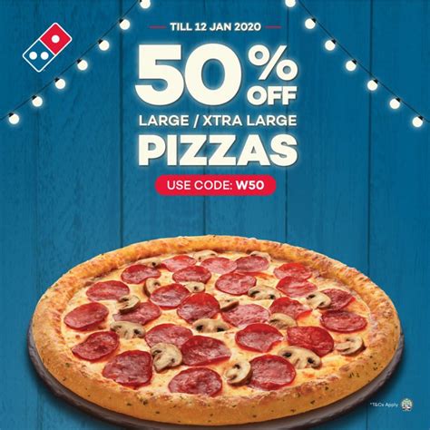 Domino's Pizza S'pore has a 50% Off Promo Code valid till Jan 12 you ...