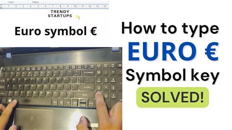 How to type € euro symbol on any keyboard - Solved - YouTube