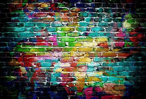 Colorful Brick Wall Backdrops Portrait Photography Backdrops HJ03185 ...