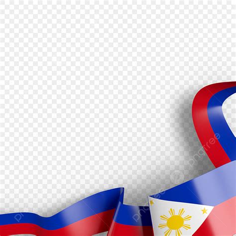 Philippine Flag Ribbon Hd Transparent, Philippines Flag With Corner ...