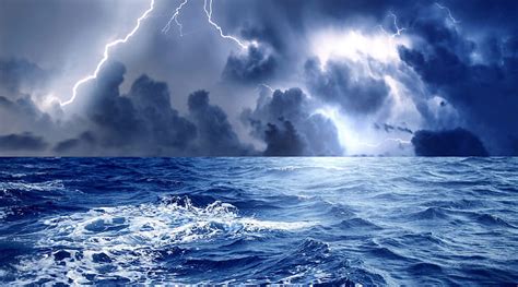 Ocean Storm Background