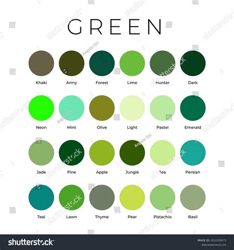 Shades Of Green Color Names – NBKomputer