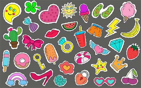 Cute Stickers and Patches Free Download | Frebers