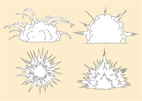 How to Draw Explosions, Smoke & Fire Step by Step - AnimeOutline