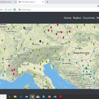 Larger scale European weather radar network map [5] | Download ...