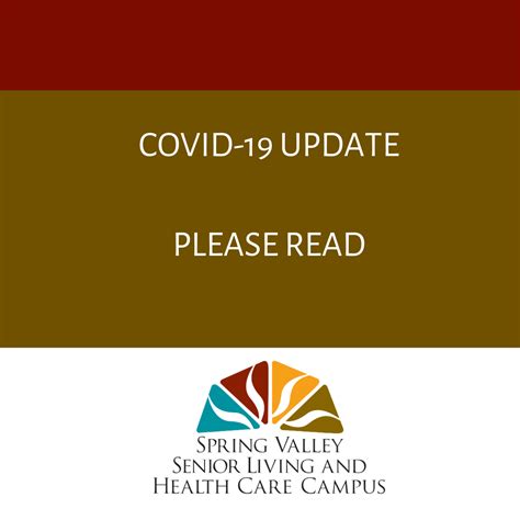 COVID-19 Vaccination Clinic - Spring Valley Senior Living and Health ...