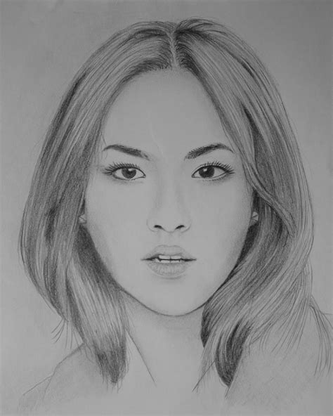 Gambar Sketsa Muka Wanita | Sobsketsa