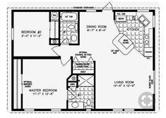 2 br 2 bath 24x40 open floor plan | a girl can dream in 2019 | Floor ...