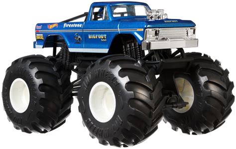 Hot Wheels Monster Trucks 1:24 Scale Bigfoot Vehicle - Walmart.com