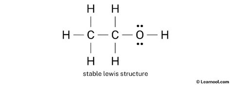 Ethanol Lewis structure - Learnool