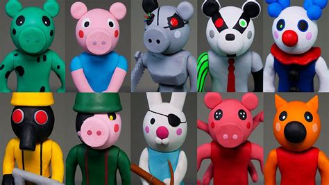 Making all Roblox Piggy Characters Part 2 ★ Polymer Clay Tutorial - YouTube