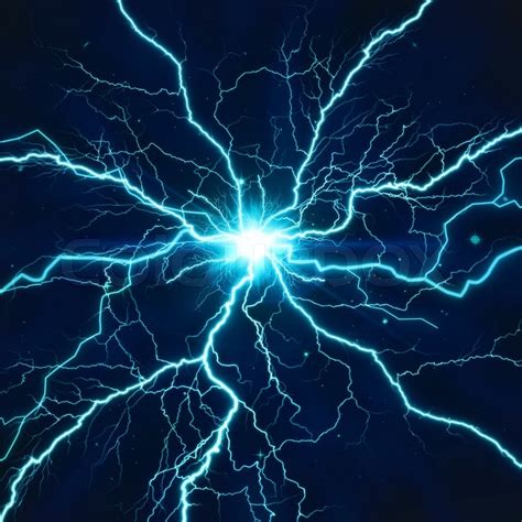 Electric lighting effect, abstract ... | Stock image | Colourbox