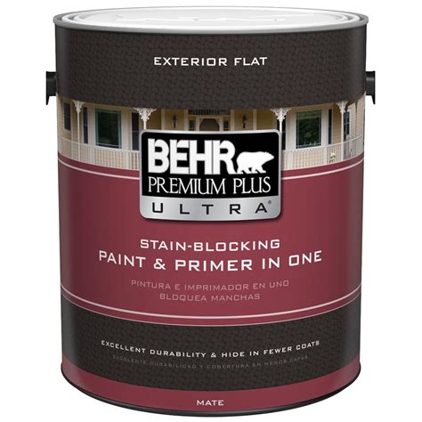 BEHR Premium Plus Ultra 1-gal. Deep Base Flat Exterior Paint-485301 ...