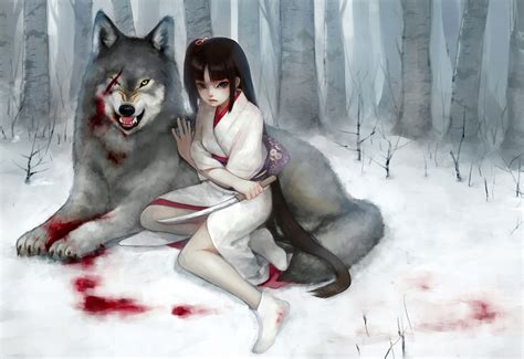 🔥 [40+] Anime Wolf Girl Wallpapers | WallpaperSafari