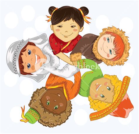 Kids Holding Hands Vector Illustration Royalty-Free Stock Image ...