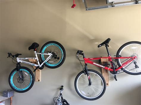 Garage organization wood bicycle rack. DIY wall bike rack | Bike rack ...