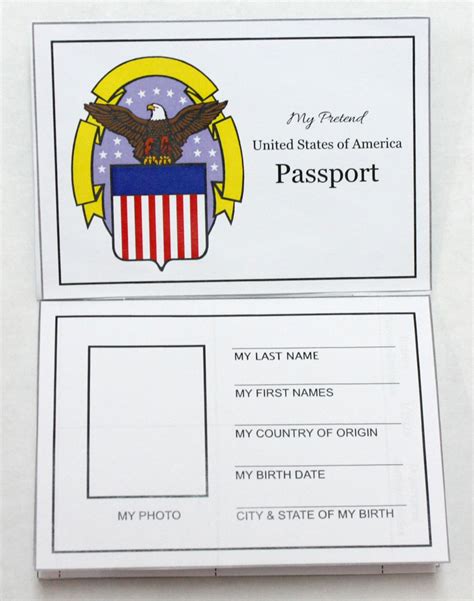 Free Travel Printables For Kids: Pretend Passport