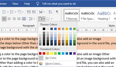 How to Add Color Background to a Paragraph in Word - ExcelNotes