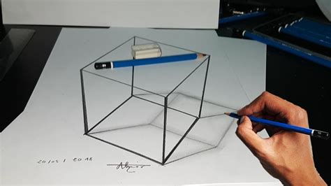 Let's Draw a 4D Cube, (step by step) AC Art School. - YouTube