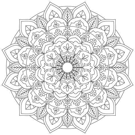 Full Page Printable Full Page Mandala Coloring Pages