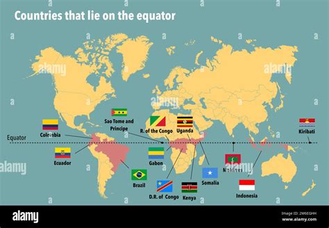 World Map With Equator Marked - Corrie Christina