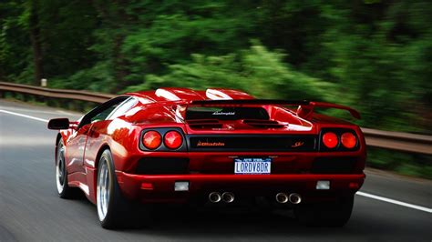 Red luxury car, Lamborghini Diablo, Lamborghini Diablo Sv, car, red ...