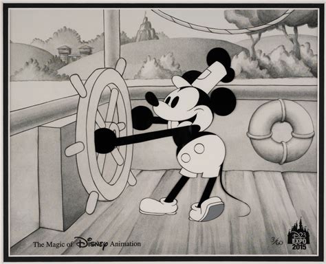 Steamboat Willie D23 Limited Edition Hand-Painted Cel - ID: aug22230 ...