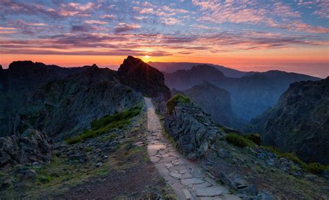 nature, Landscape, Mountain, Sunset, Hiking, Path, Clouds, Portugal ...