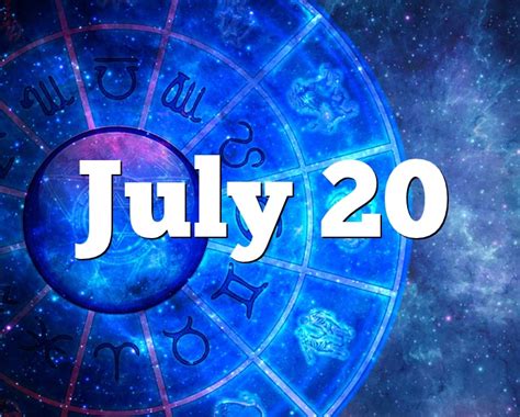 July 20 Birthday horoscope - zodiac sign for July 20th