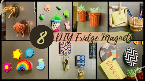 8 Cute & Useful DIY Fridge Magnet Ideas | DIY GIFT Ideas | GADAC DIY ...