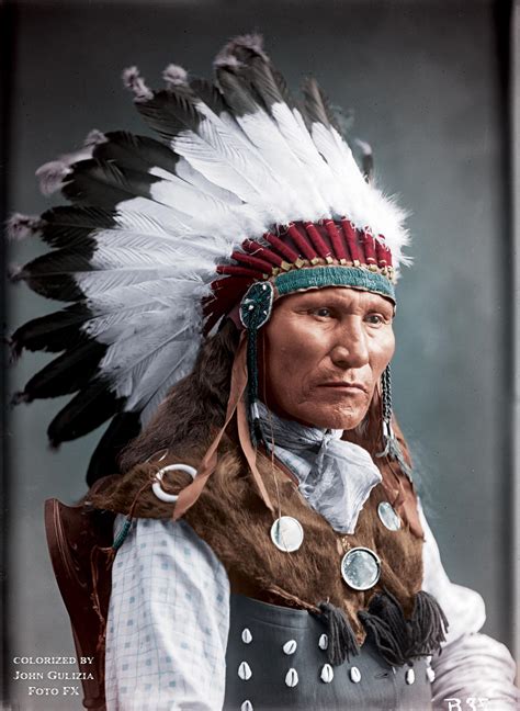 Rare Colorized Native American Images From The Past