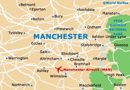 Maps of Manchester, University of Manchester: Map of Manchester ...