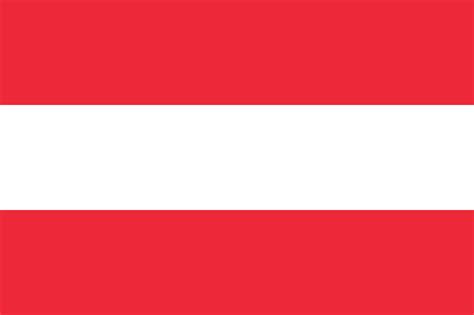 The official flag of the Austria