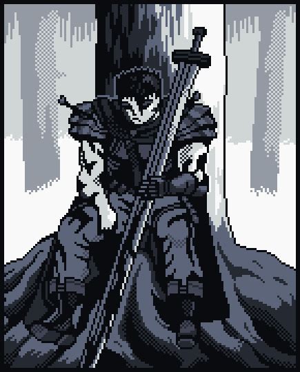 Pixel Art Guts as my Tribute To Master. : Berserk