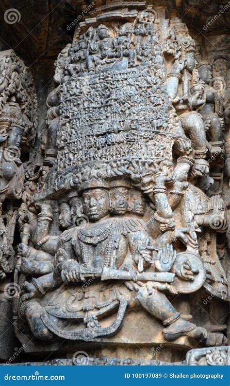 Hoysaleswara Temple, Halebidu Stock Image - Image of india, history ...