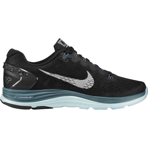 Nike Womens Lunarglide+5 Running Shoes - Black - Tennisnuts.com