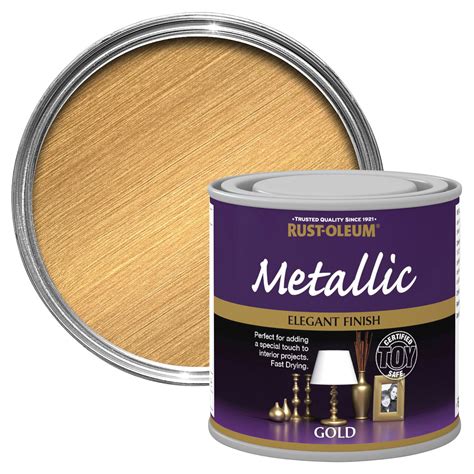 Rust-Oleum Gold Metallic Special effect paint 250 ml | Departments ...