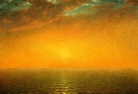 Sunset on the Sea 1872 Painting | John Frederick Kensett Oil Paintings ...