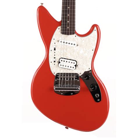 Fender Kurt Cobain Jag-Stang Fiesta Red Used | The Music Zoo