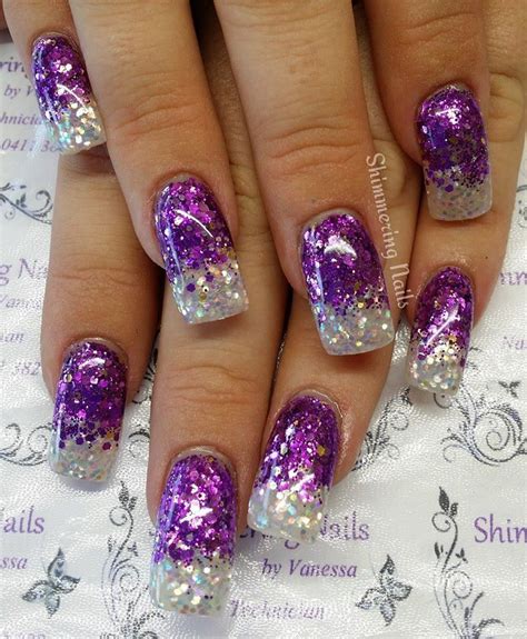 +51 Purple Glitter Nails Looks & Inspirations - POLYVORE - Discover and ...