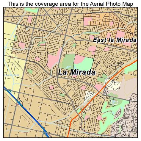 Chilly La Mirada California Map Concept - World Map Colored Continents