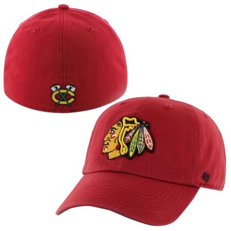 Chicago Blackhawks '47 Brand Franchise Fitted Hat – Red | Fitted hats ...