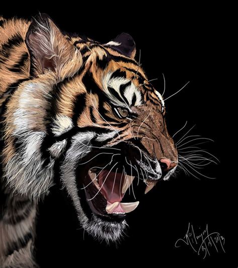 Tiger Digital Painting | Tiger art, Tiger artwork, Tiger painting