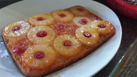 Pineapple upside-down cake, using box mix | Baking and Math