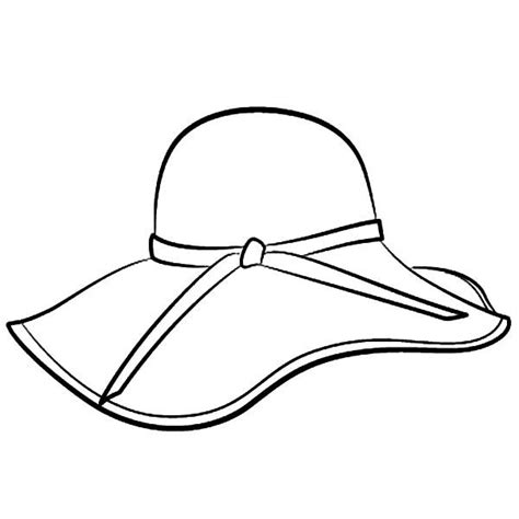 Floppy Hat Coloring Pages : Coloring Sun | Coloring pages, Hat template ...