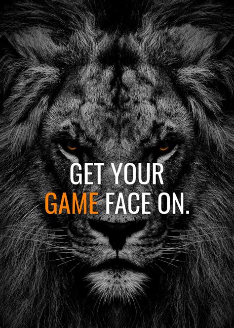 'Get your Game Face On' Poster, picture, metal print, paint by ...