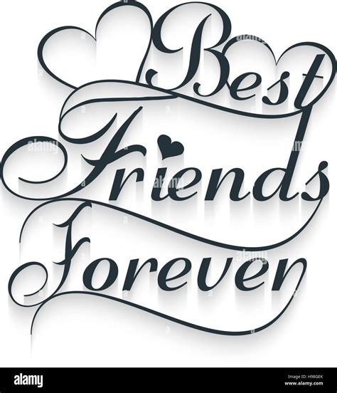 Best friends forever. Calligraphy text. Vector illustration, EPS 10 ...