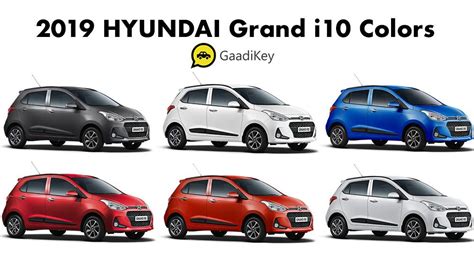 2019 Hyundai Grand i10 Colors: Blue, Stardust, Orange, White, Red ...