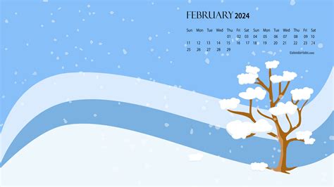 2024 February Calendar Wallpaper And Screensavers Download - Dion Wallie