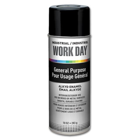 Chadwell Supply. KRYLON WORKDAY FLAT BLACK SPRAY PAINT - 10 OZ.